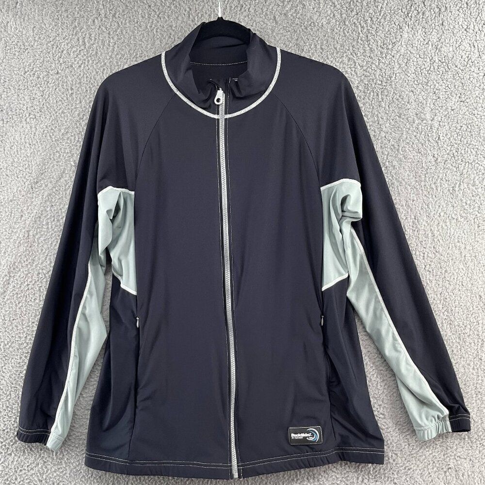 DuckSkinz UV + H2O Armor by SPZ Black Lightweight Zip-Front Jacket Men's XL